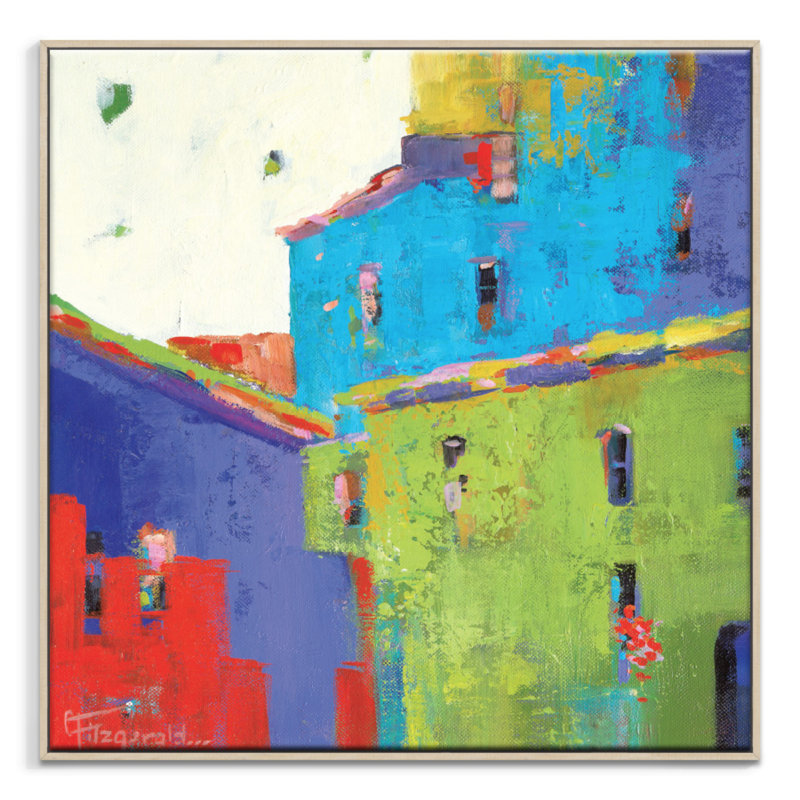 Word Of Mouth by Catherine Fitzgerald - Painting on Canvas, Timber, 102cm H x 102cm W