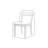 Rustic Solid Wood Dining Chair in Dark Brown Finish