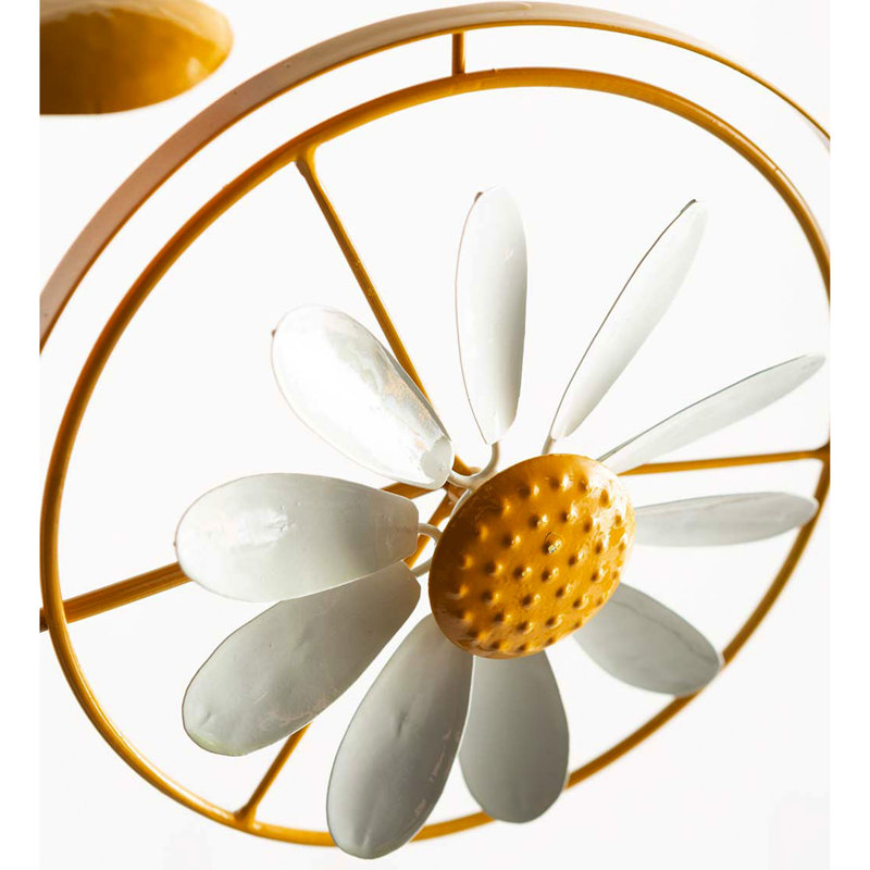 Piquet de jardin en métal Lamaria, Jaune