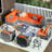 8 - Person Patio Conversation Set with Cushions-1607608475-1593528415