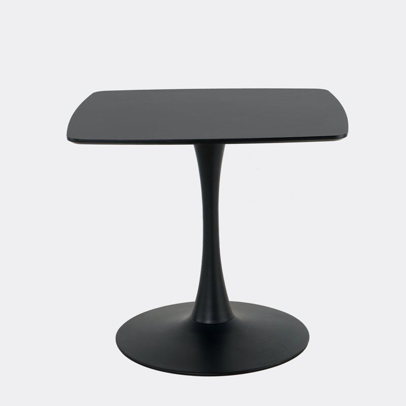Table de salle à manger Kievan, H 28,74 po x L 31,5 po x l 31,5 po, Noir