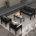 Dark Gray Cushion/Black Frame