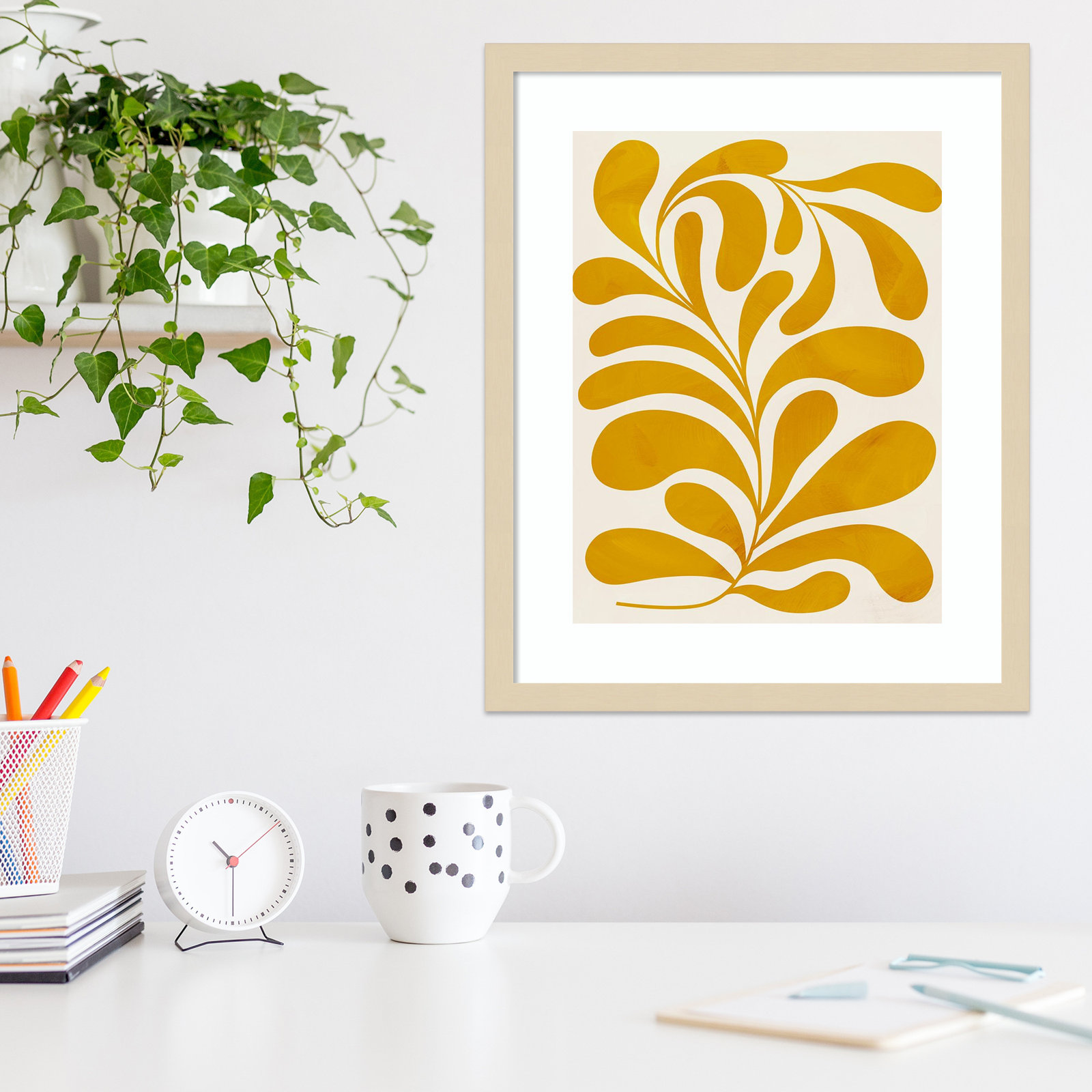 Goldenrod II by Grace Popp, Natural, 21" H x 17" W x 1" D