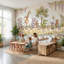 Papier peint nature fantaisiste Playful Animals-1218344085-1218344084