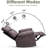 Oversized Recliner Chairs with Heat and Massage - 360掳 Swivel Recliner Chair for Adults- Manual Rocking Chair with Remote Control for Living Rooms, Bedrooms and Nurseries --328137707