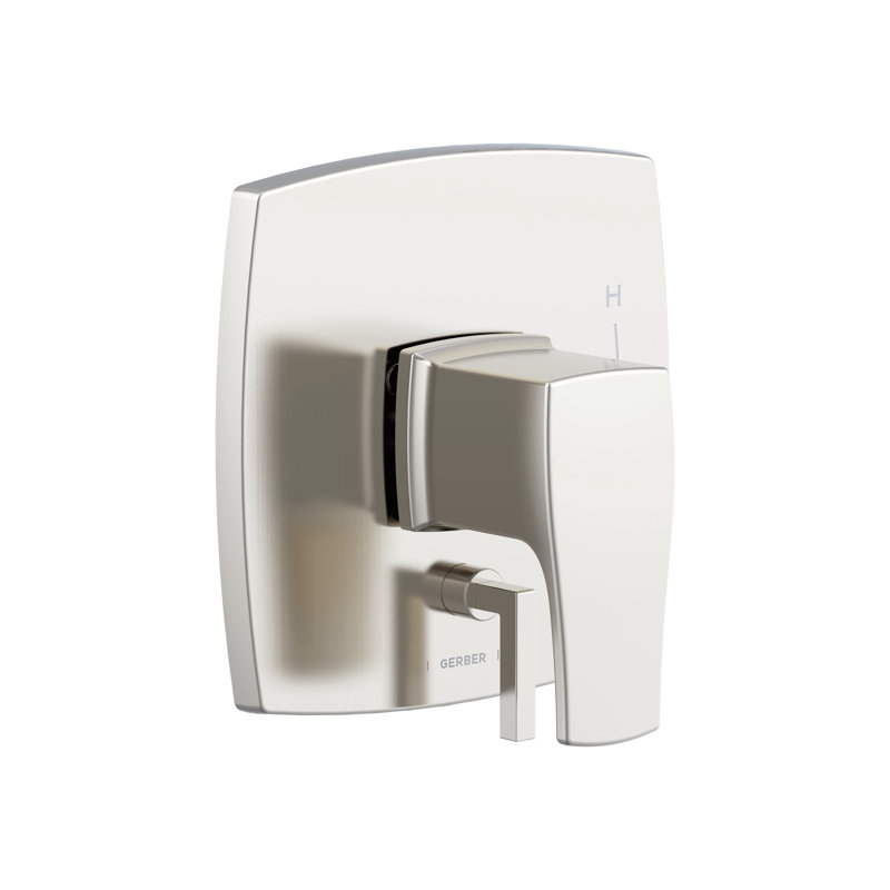 Baignoire et douche Tribune avec valve brute, Nickel brossé