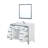 Ziva 48 in W x 22 in D Single Bath Vanity, White Top, 34 in Mirror and Chrome Faucet Set-1449054302-1395997609