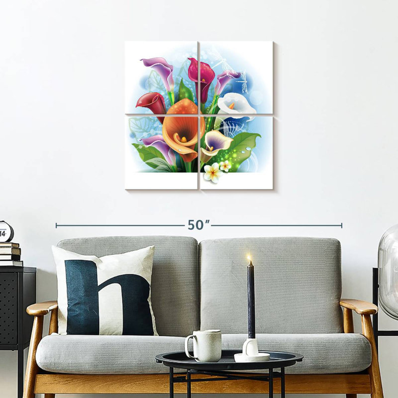 Bouquet de lys Calla Harnek, H 26 po x l 26 po