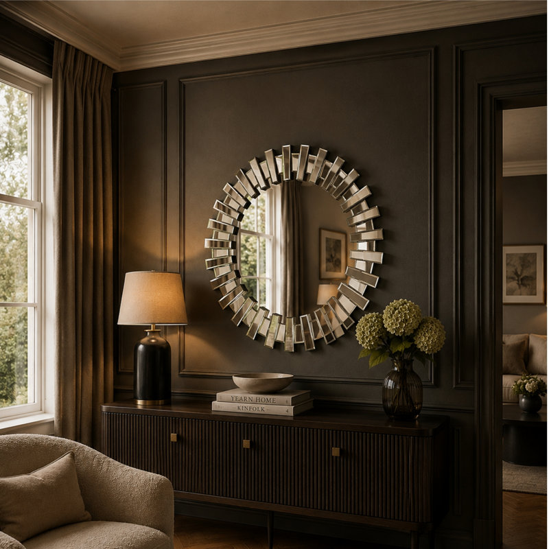 Joaquin Flat Mirror, 90cm H x 90cm W