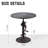 Juyoung Iron Top End Table-1442223442