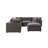 Merritt Modern Cloud Down Filled Oversized Sectional Couches With One Ottoman-129674016