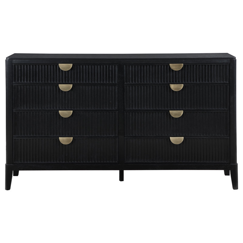 Orlandis 8-drawer Dresser Black