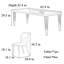 Table et chaises de salle à manger modernes haut de gamme-109955381-109955379