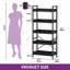 158cm H x 64cm W Metal Step Bookcase-1505614152