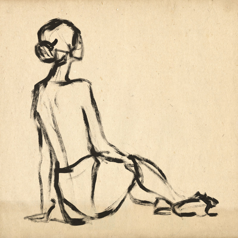 Leaning Lines II by Jennifer Paxton Parker - Wrapped Canvas Print, 30cm H x 30cm W
