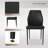 55.1'' Rectangular Dining Table Set, Modern Kitchen Table, Steel Legs (1 Table 4 Chairs)-436812394-436812404