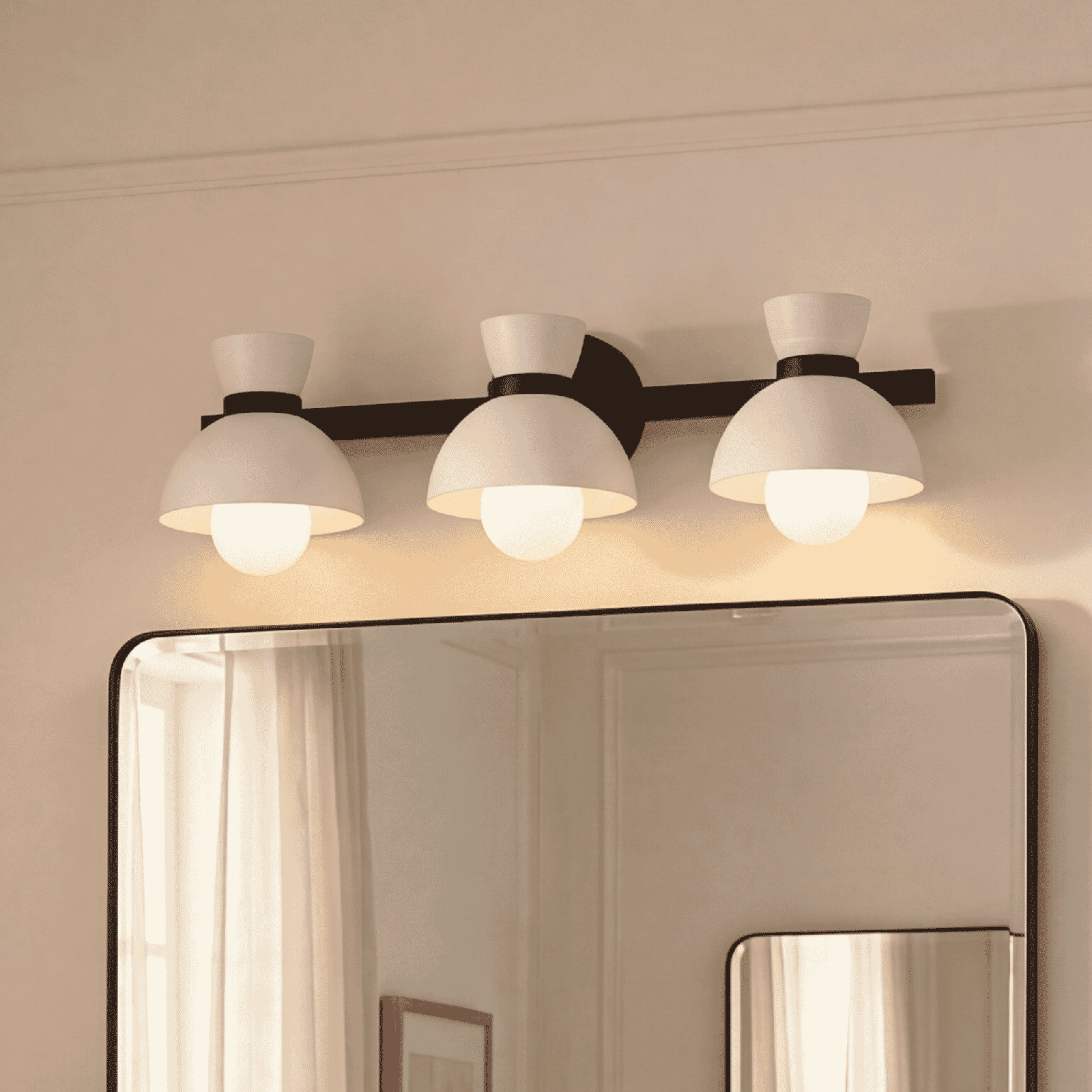 Zurie 3-Light Vanity Light, Natural Brass