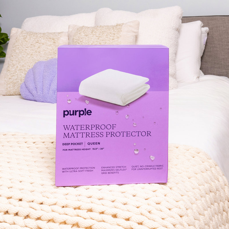 Queen Size White Waterproof Deep Pocket Mattress Protector