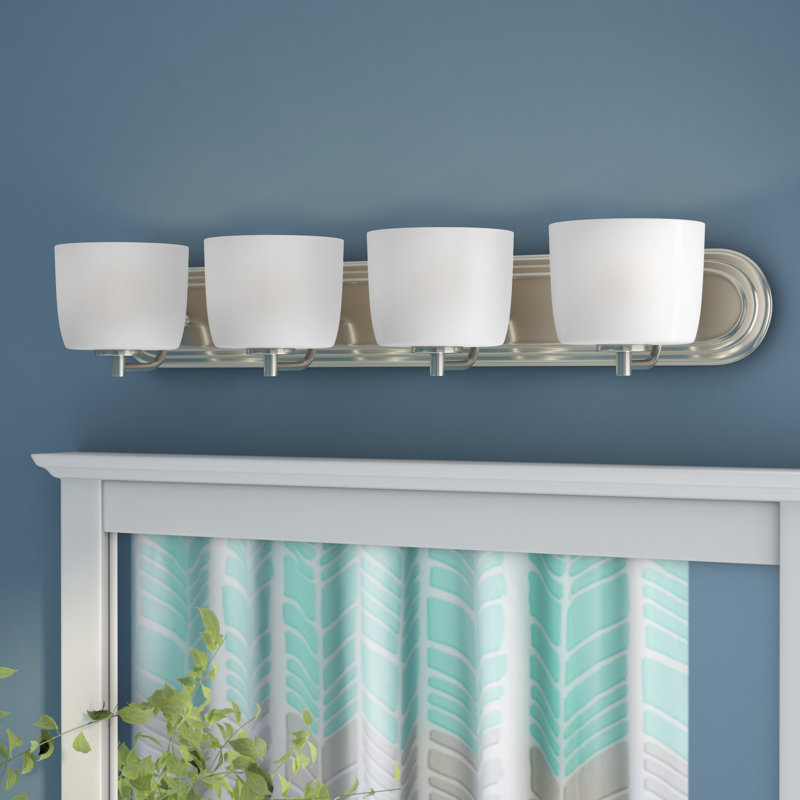 4 - Light Vanity Light, Brushed Polished Nickel