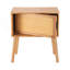 Table de chevet rotative à compartiments cachés, table de chevet moderne en rotin de style Mid-Century-123954456