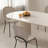 Matte Stone Dining Table with Roman Column Legs-102475633