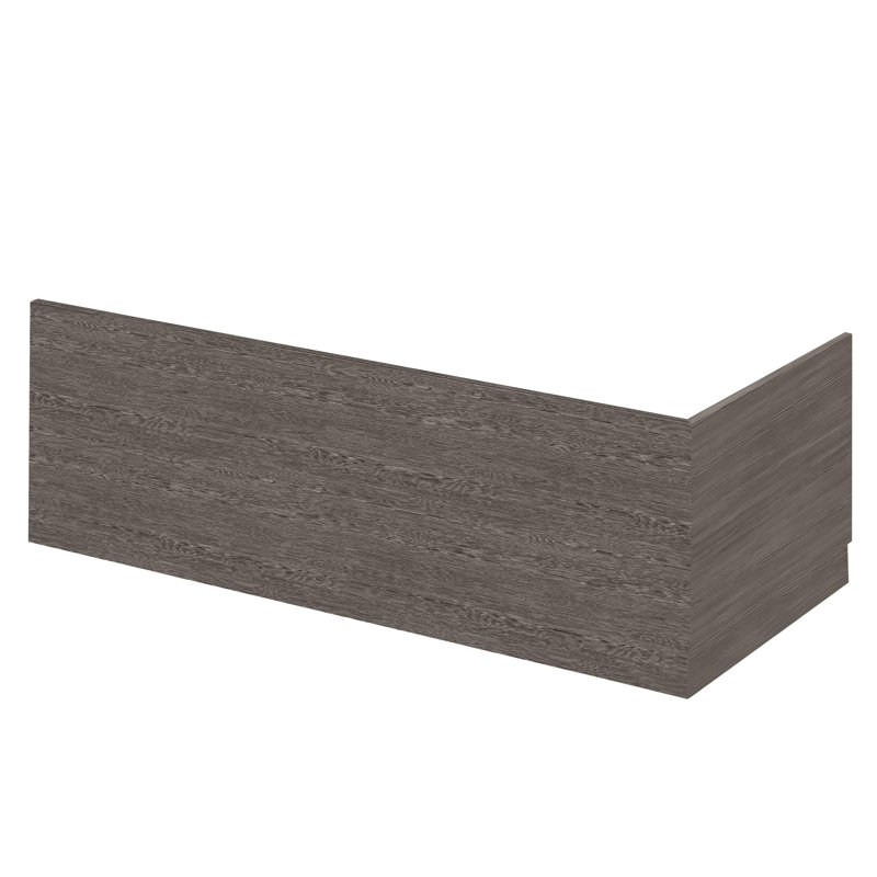 Bath End Panel with Plinth, Grey Avola