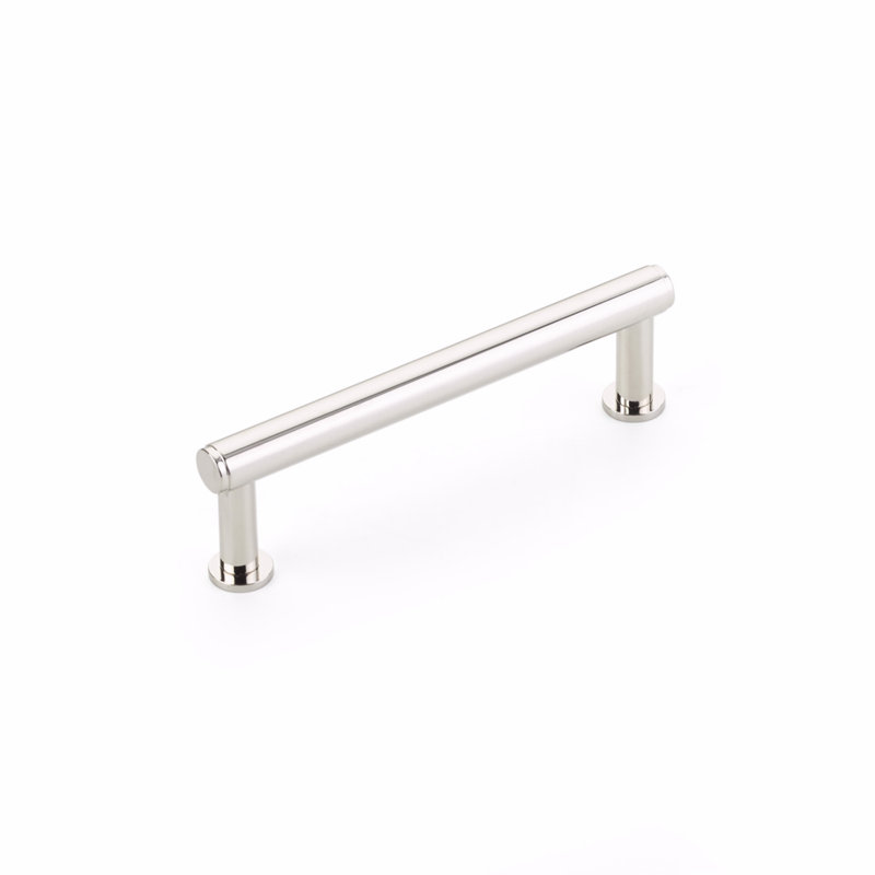 Poignée d'armoire Schaub, Nickel poli, 8"