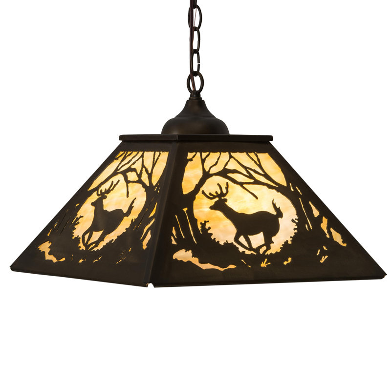 Rustic Lodge 2 - Light Pendant, Amber