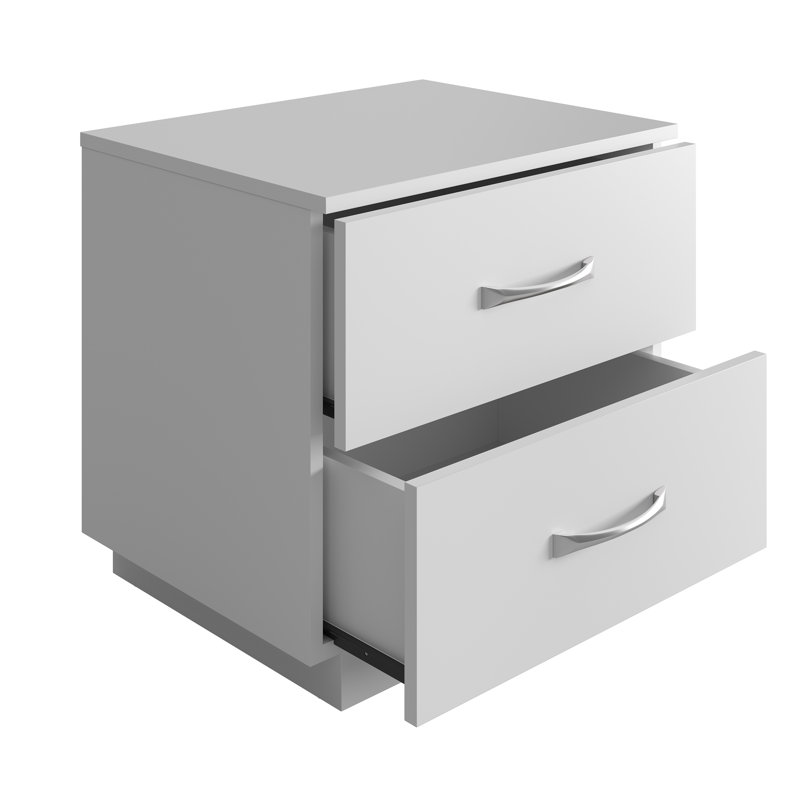 Table de chevet double Sleep Sleep, Blanc