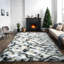 Tapis moelleux moderne et moelleux pour l'intérieur, lavable et antidérapant-301718769