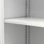 Garde-manger 34,6 po en métal blanc avec tablettes réglables