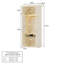 Armoire lumineuse 101,5 "avec support à vêtements et support à pantalons