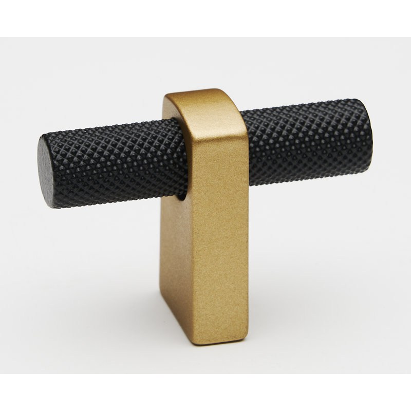 Vita Bella Bar Knob, Champagne/Matte Black
