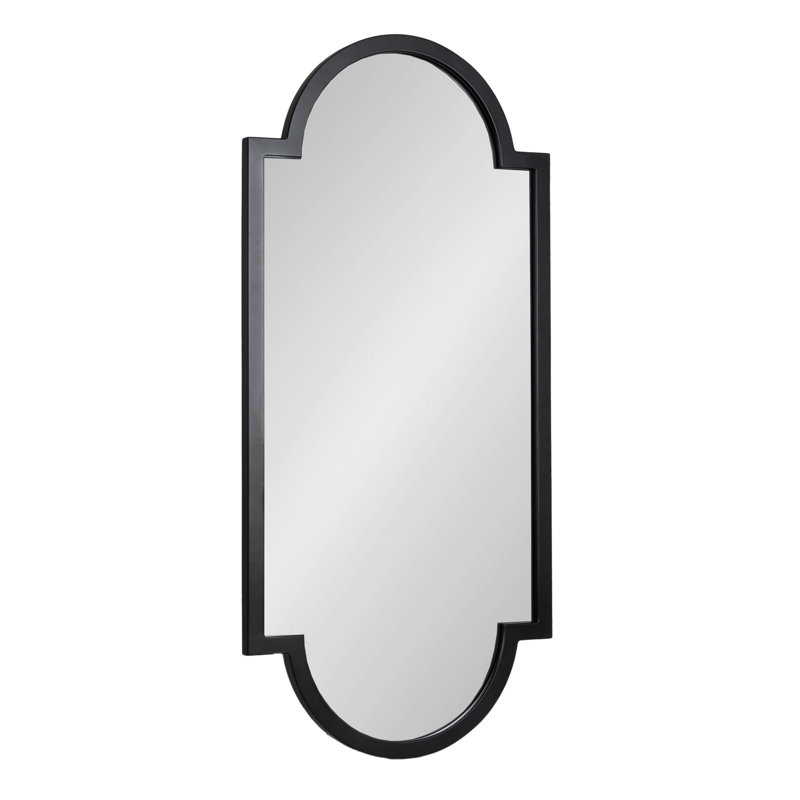 Taylor Engineered Wood Flat Mirror, Black