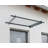 Palram - Canopia Nancy 5 ft. W x 3 ft. D Acrylic Clear Slope Stationary Door and Window Awning