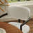 Elio Barrel Fabric And Metal Dining Chair-109758054