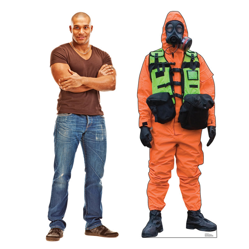 Accroche en carton hazmat guy