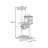 2 Tiers Cat Tree with Condons,Perch,Scratching Posts-117605914