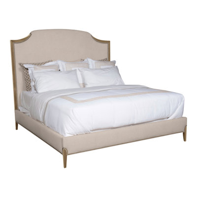 Lillet King Upholstered Low Profile Panel Bed