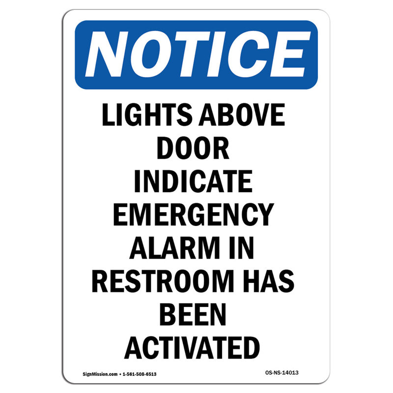 Lights Above Door Indicate Emergency Sign