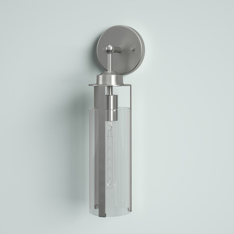 Keziah 1 - Light Dimmable Bath Sconce, Brushed Nickel