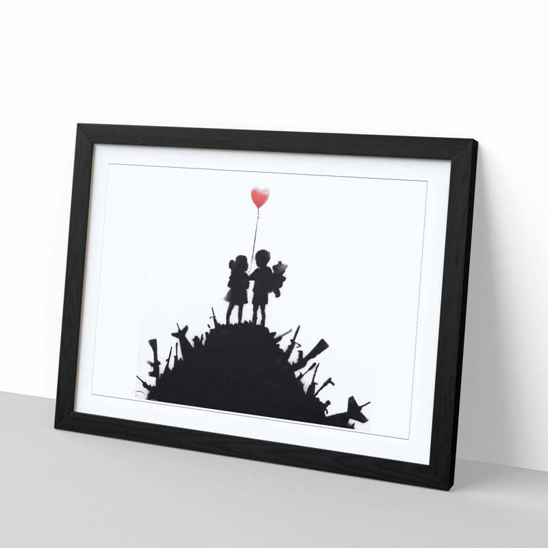 Banksy - Single Picture Frame Painting, Black