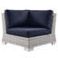 Chaise de coin d'extérieur Modway Conway-713648508