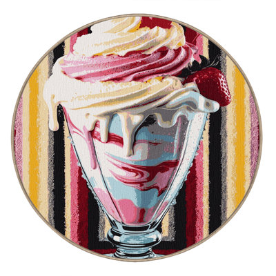 Washable Milkshake Desserts Area Rug