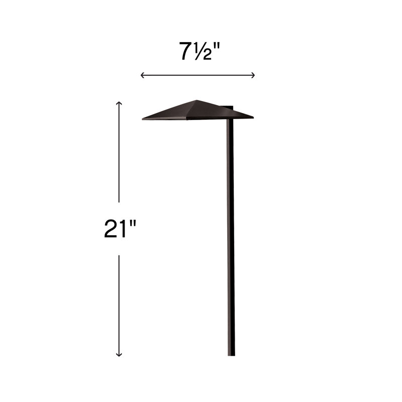 Harbor Low Voltage Pathway Light, Satin Black