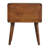 22" Chestnut Solid Wood Two Drawer Nightstand
