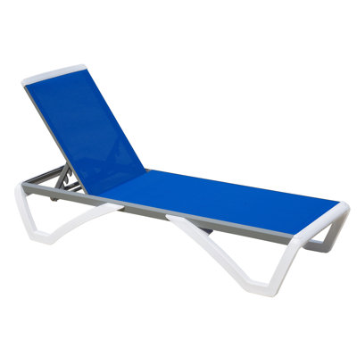 Colerain Outdoor Metal Chaise Lounge with Adjustable Positions