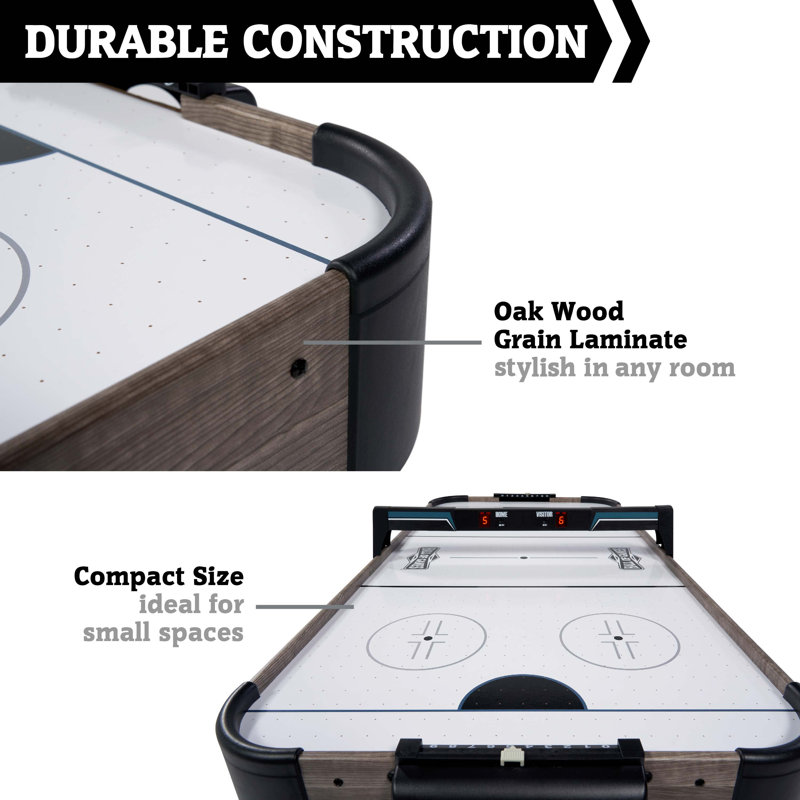 Charleston 48" Oakwood Air Powered Hockey Table with LED Scorer
