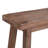 Colynn Saddle Seat Bench with Angled Frame, Sandblasted Acacia Wood-1829811174
