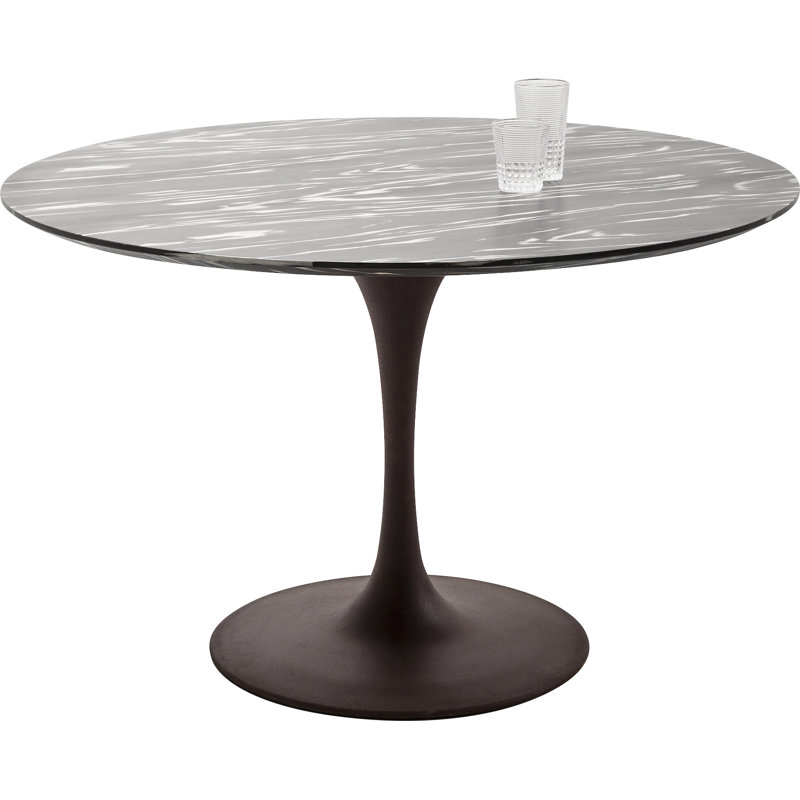 Table Invitation Set Ebony, White/Beige, H76 x L120 x W120cm